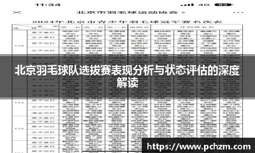 北京羽毛球队选拔赛表现分析与状态评估的深度解读